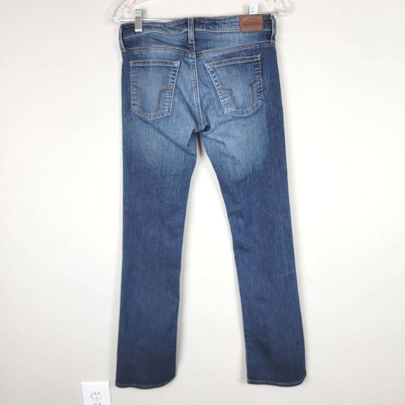 Fossil Vintage Indigo Blue Stretch Low Rise Boot Cut Jeans Women's Size 28 - Picture 2 of 12